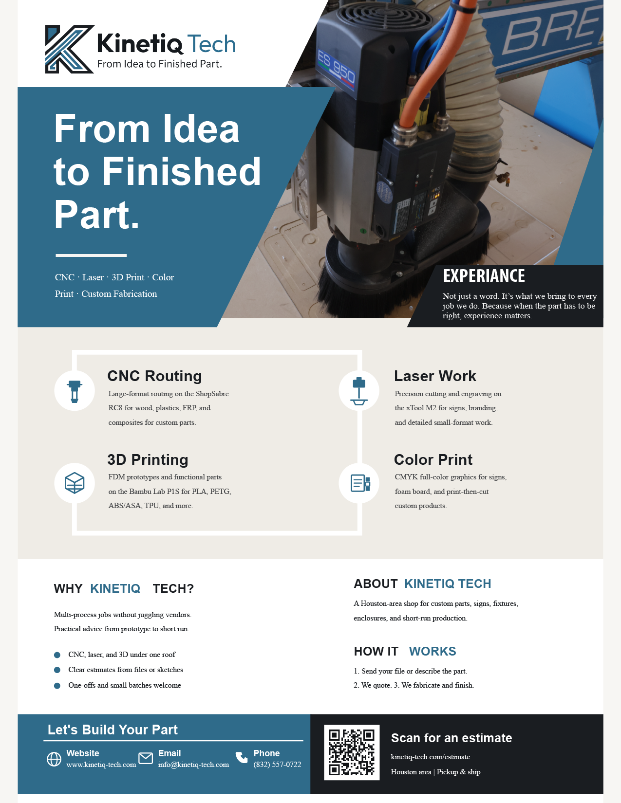 Preview of the Kinetiq Tech brochure