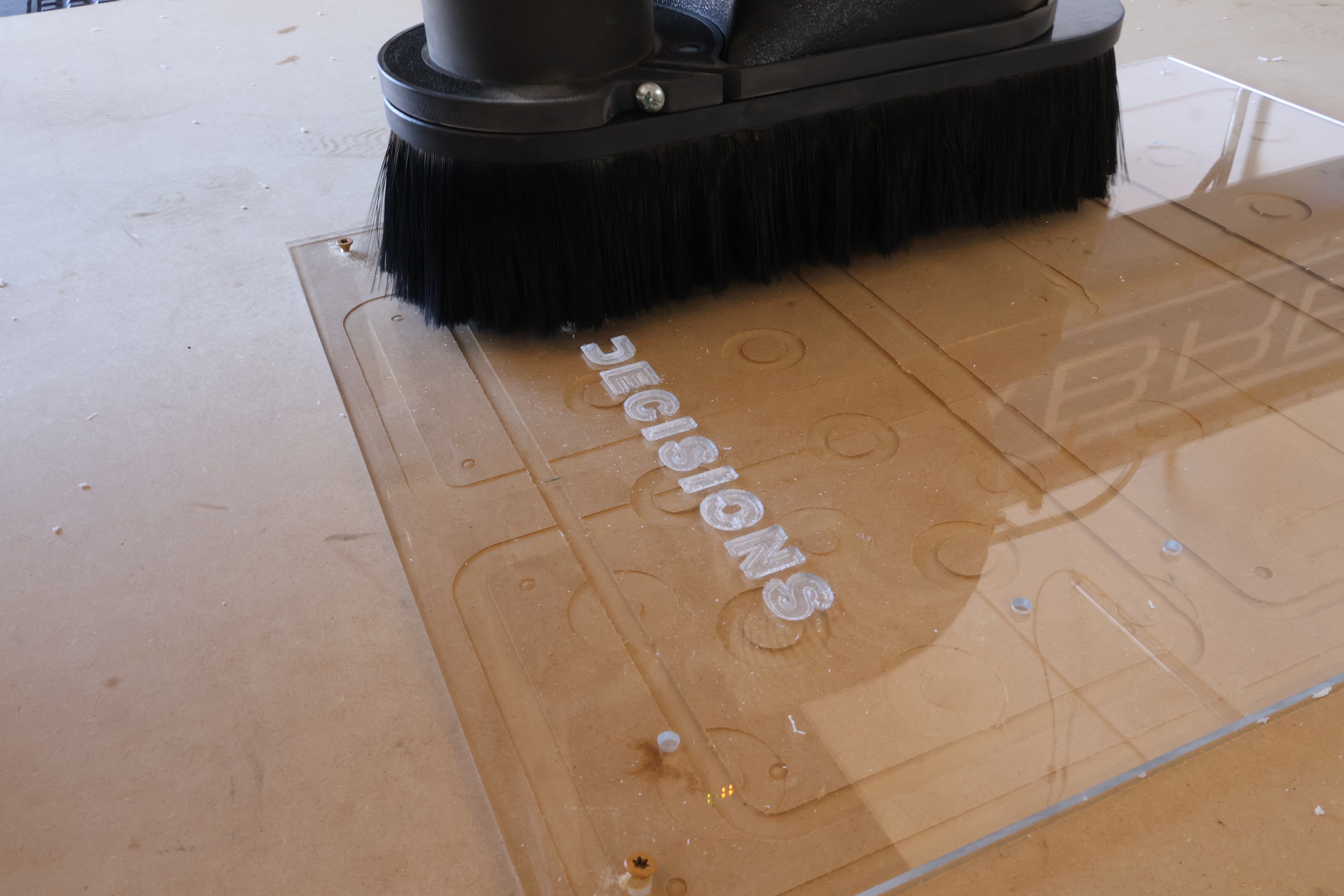 Engraving in progress